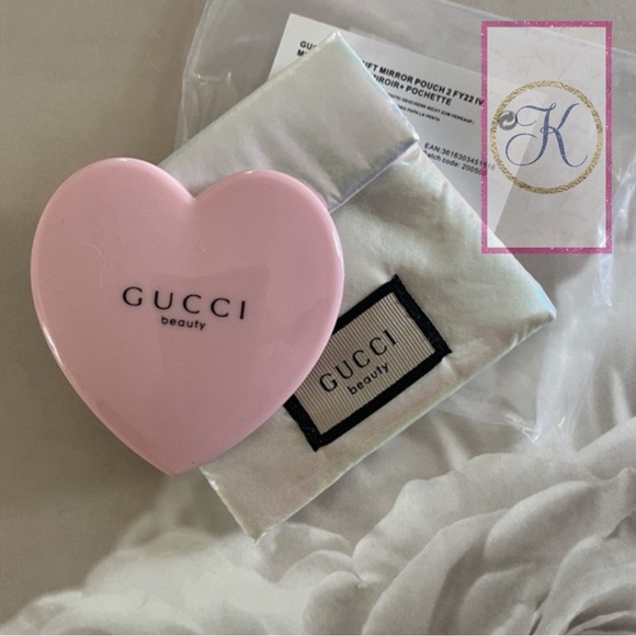 Gucci Accessories - GUCCI Beauty VIP Compact Heart Mirror 🎀 Pink Gucci Travel Mirror